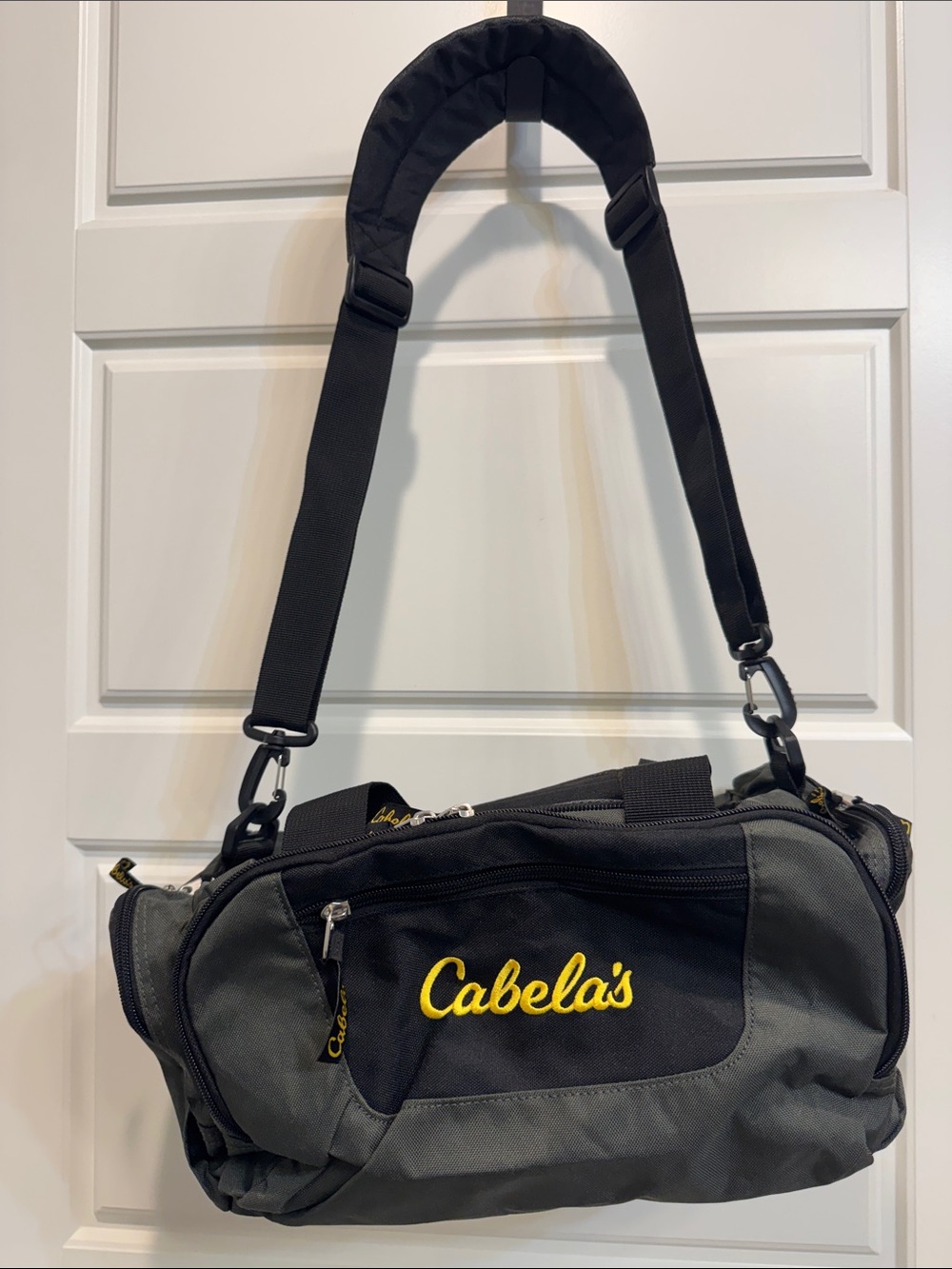 Cabela's Black and Gray Utility Bag with Padded Strap